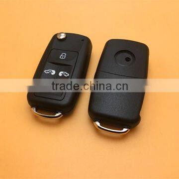 New arrival High quality VW 4 button flip remote key blank shell case for VW car key