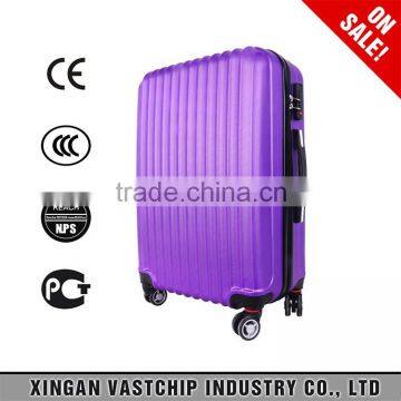 2016 Noble purple abs mute wheels hard side for luggage trolley bags