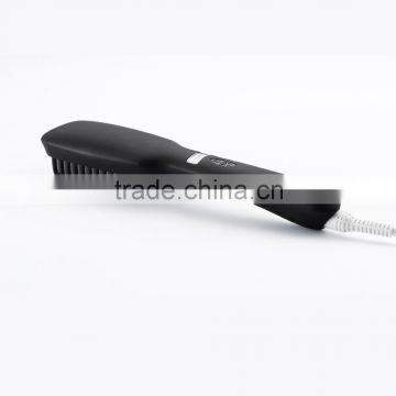 Hot Combs Electric Fast Hair Straightener Comb LCD Iron Brush Auto Hair Massager Tool Electric Straightening escova alisadora