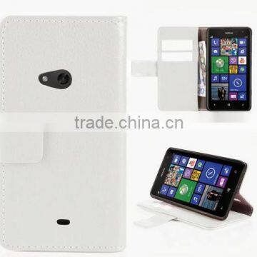 For white Nokia lumia 625 wallet leather case high quality factory's price