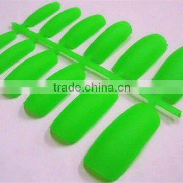 100Pcs Scrub French False Nail Tips Green