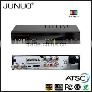 JUNUO OEM free to air ATSC HD mstar7802 USA digital set top box tv receiver