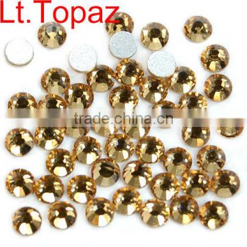 Lt Topaz Non hotfix Crystal rhinestone Flatback Rhinestone for Nail Art