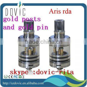Full Mechanical ss +glass Tube Aris Rda With Gold Post ,aris Rda Wholesale Price