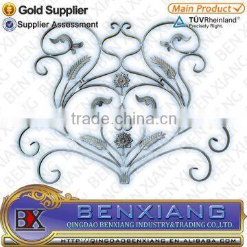 wrought iron rosettes, outdoor iron baluster