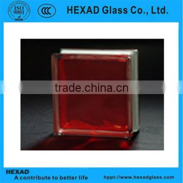 High Quality190*190*80mm inner red Glass Block with ISO Certificate