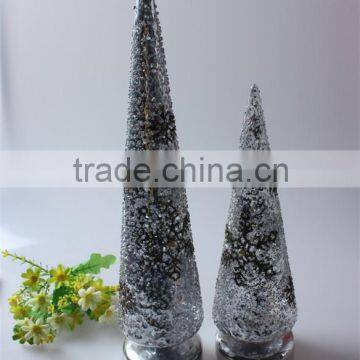 China Manufactuer Mouth Blown Christmas Tree With Led for Hoiliday Indoor Decoration