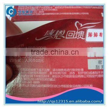 glossy paper self-adhesive label