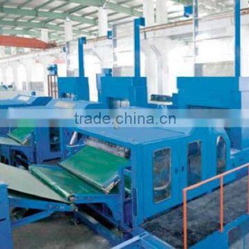 Nonwoven thermo bonded wadding machine line