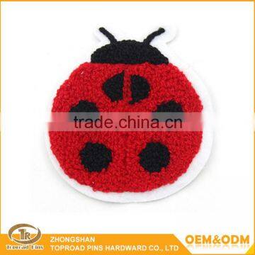 Cartoon Design Embroidery Patch Custom Embroidery Gold Fish Towel Patch Chenille Patch Sewing on Towel photo-4