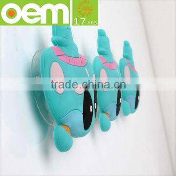 custom made strong bathroom soft silicone magic hook suction cup hook reusable eco-friendly hook