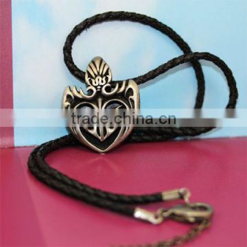 Bronze Heart Shaped Nylon Necklace Wholesale KSLN0012