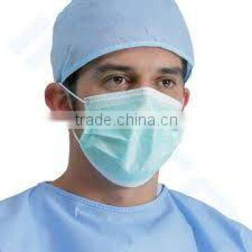 Cleanroom Disposable Non-woven 3 Ply Face Mask