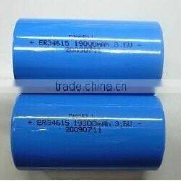 Li-SOCl2 dry battery D size ER34615 19000mAh 3.6V