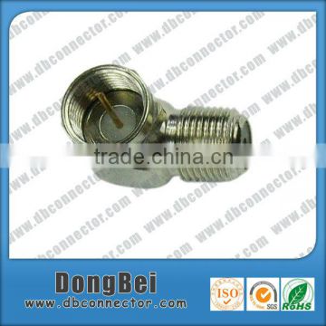 CATV 90 degree F female to F male adapter