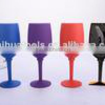 2014 New promotional silicone wine glass, hot selling box for wine