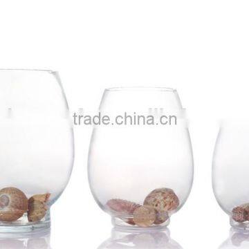 Hot Seller Glass Egg Shaped Fish Bowl
