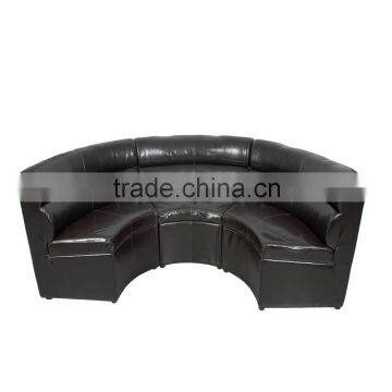 Customized furniture half round sectional sofa for restaurant YK7079