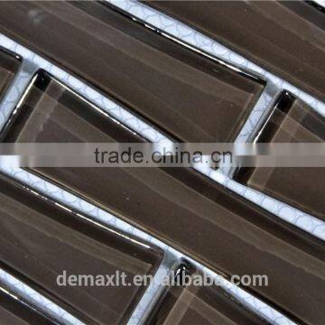 Dezhou Demax Balck Bamboo Interior Design Professional Glass Mosaic photo-4
