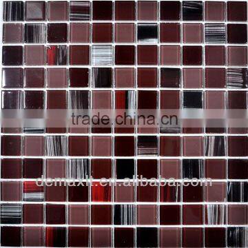 Latest design strip decorative mosaic tile factory, bathroom tile kitchen tile factory