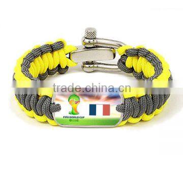 Wholesale china cheap jewelry fashion and unique design survival paracord bracelet waterproof paracord bracelet