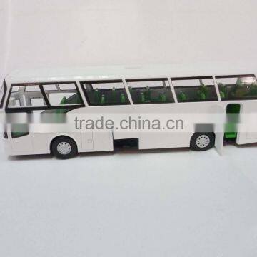 1-60 white scale replica bus