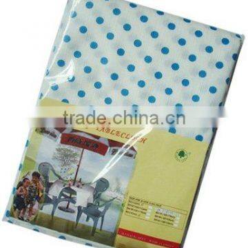 PEVA blue printed table cover