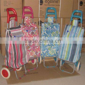 Fold up shopping cart with wheels