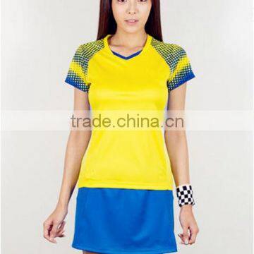 free shipping, hot selling summer new design victor badminton shirt + pants fashion newest couple tennis clothing