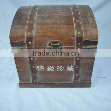 pine wood wine case