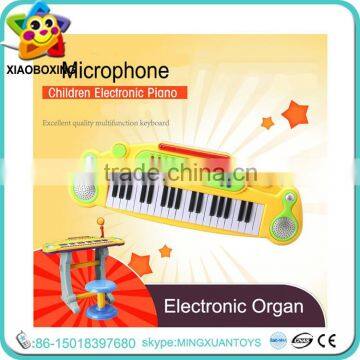 2016 New item toy piano with microphone toys plastic musical instruments electric piano