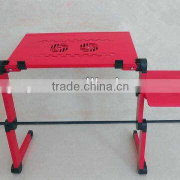 GX-07 Adjustable Aluminum Stackable Portable Laptop Table/desk With USB Fan photo-5