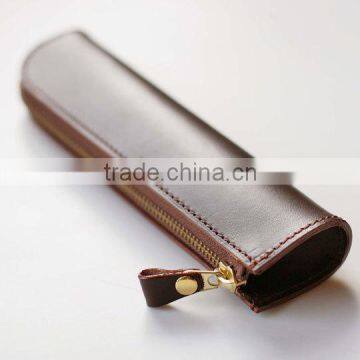 trendcy leather/PU pen bags pencil holder cute desk pen holders