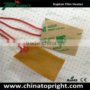 Flexible polyimide heater with 3M adhesive on back manufacturer