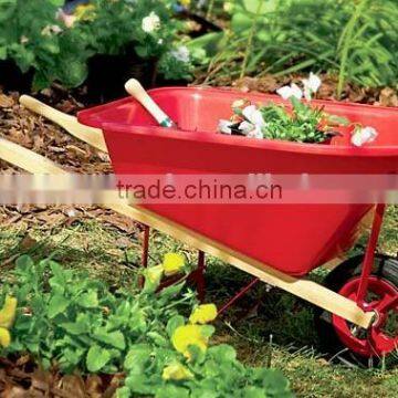 Heavy-Duty-Rugged-Red-Poly-Child-s-Wheel-Barrow-WB0201
