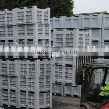 HDPE Recyclable Moving Plastic Pallet Box With Wheels photo-5