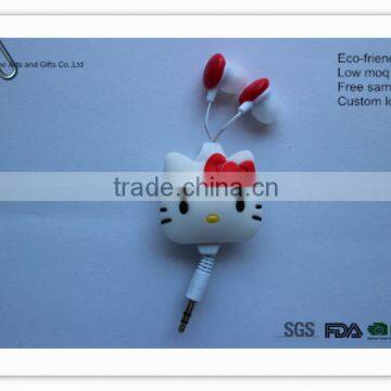 Customized PVC earphone with skin packing