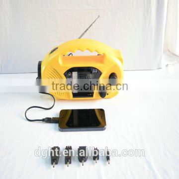 Direct Manufacturer Crank your Solar Charger Solar Dynamo Radio