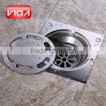 Stainless steel washroom floor round and square floor drain/drainer