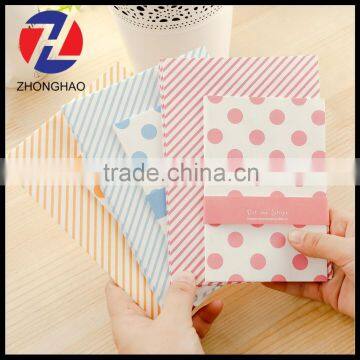 2015 new arrived wholesale printed decorative gift design stripe dot envelope