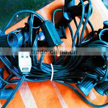 c7 light strands, c7/c9 led strobe light/50feet 50sockets C7/C9 led string light/C7 light strand/holiday light