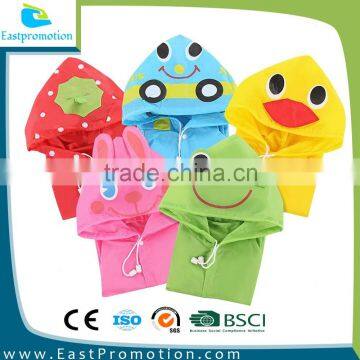 Cute Picture Printing Poncho Raincoat For kids