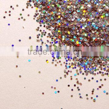 rainbow gold glitter powder,nail art