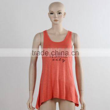 F5S15502 Fashion Design Custom Red Tank Top Women