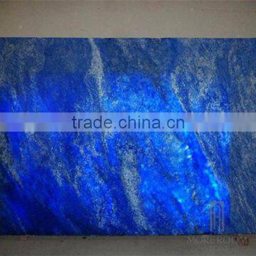 Translucent blue onyx translucent sky marble slabs