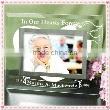 In My Heart Personality Memorial Engraved Glass Frame