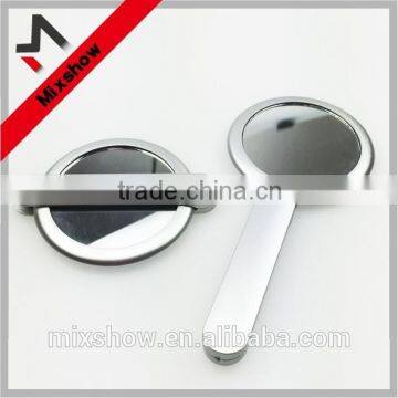 Plastic round cheap wedding gift hand mirror