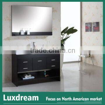 Espresso floor bathroom vanity direct china factory wholesales