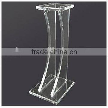 Floor-standing clear modern design acrylic podium for church