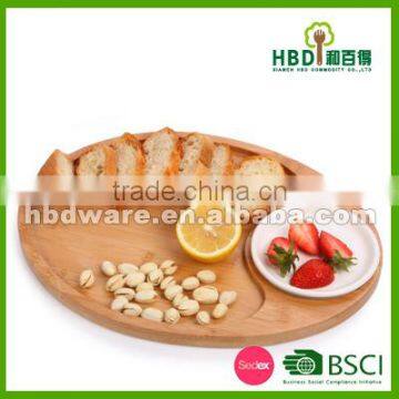 Bamboo food serving plate , serving tray, food plate